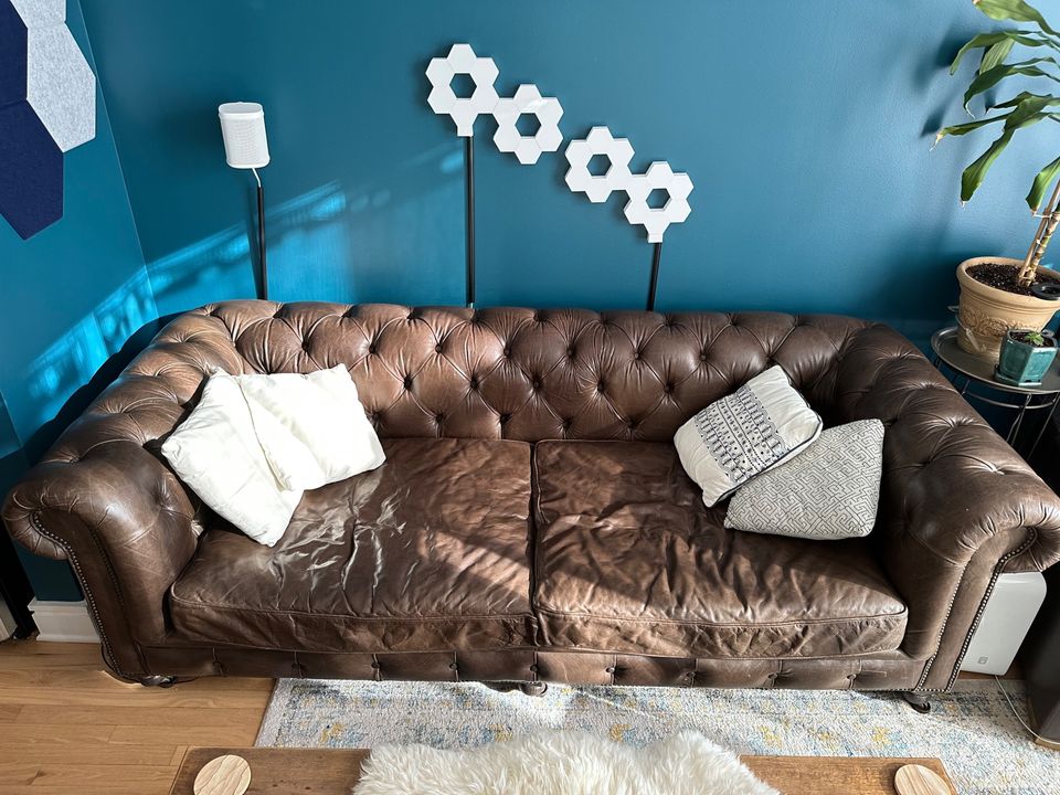 Restoration Hardware 98 Kensington Leather Sofa Review
