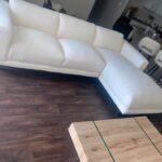 Bouclé sectional sofa