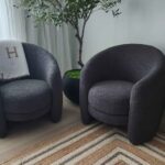 Crate and Barrel Fernie Boucle chairs