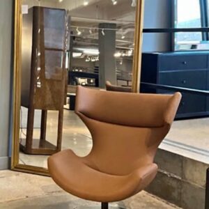 Restoration Hardware Leather Boson Chair