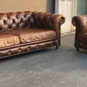 Restoration Hardware Chesterfield Sofa and Loveseat